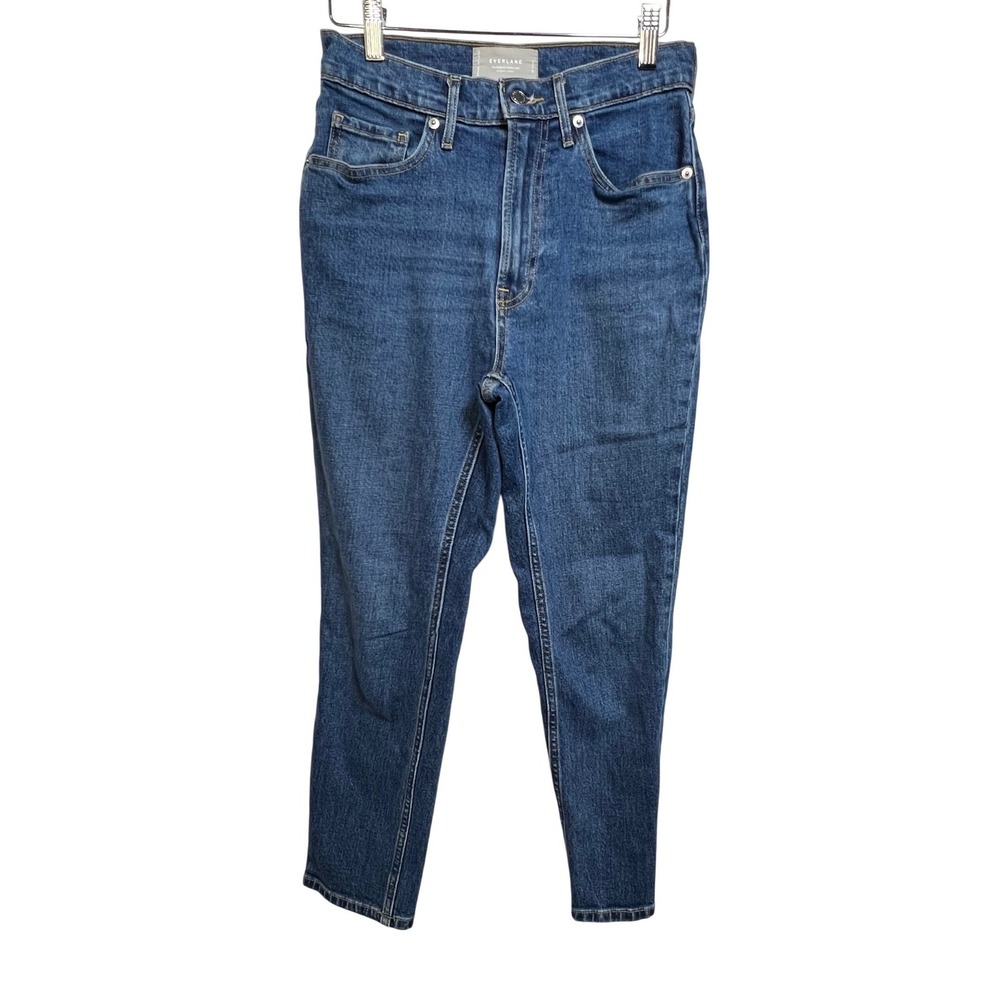 Everlane The Original Cheeky Jean Organic Cotton Blue Crop Straight‎ Leg 26